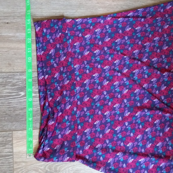 LuLaRoe Purple Floral Maxi Skirt - Picture 3 of 9